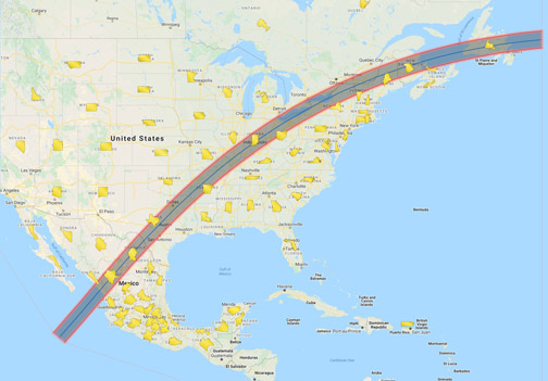 The Eclipse2024.org Eclipse Simulator - the Great North American ...