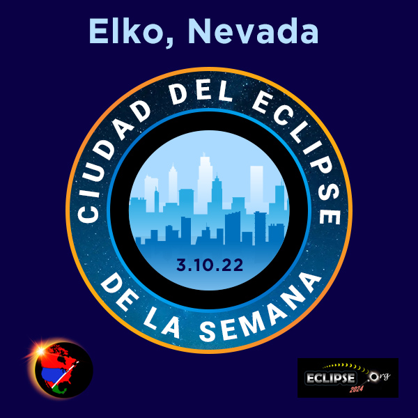 Elko Nevada información para el eclipse anular del 14 de octubre de