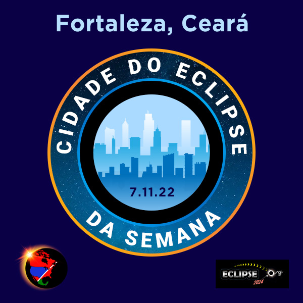 Fortaleza, Ceará cidade da semana do eclipse de 2023