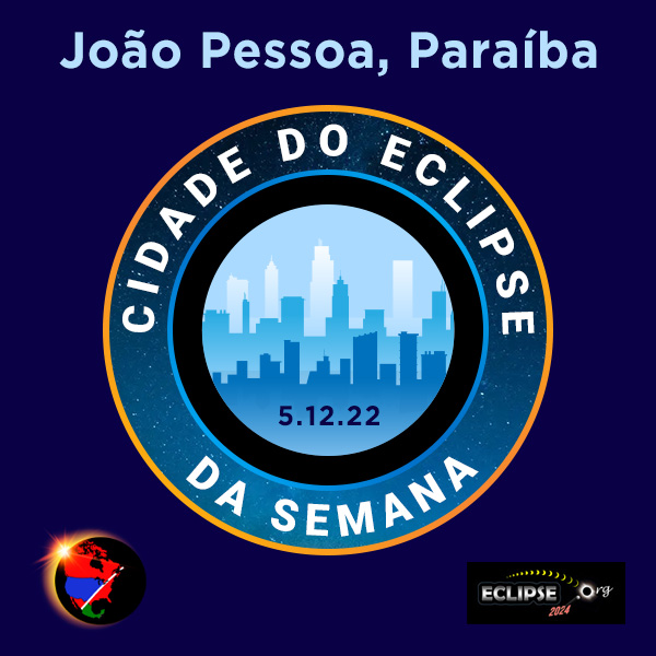 João Pessoa, Paraíba cidade da semana do eclipse de 2023