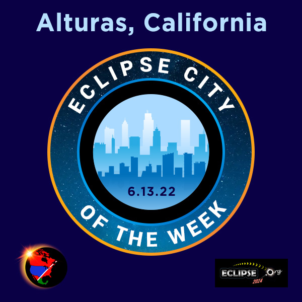 Alturas California eclipse viewing information for the Annular Eclipse