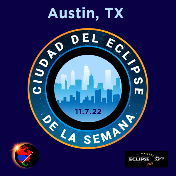 Austin ciudad de la semana del eclipse de 2023