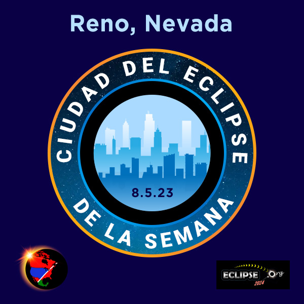 Reno, NV ciudad de la semana del eclipse de 2023