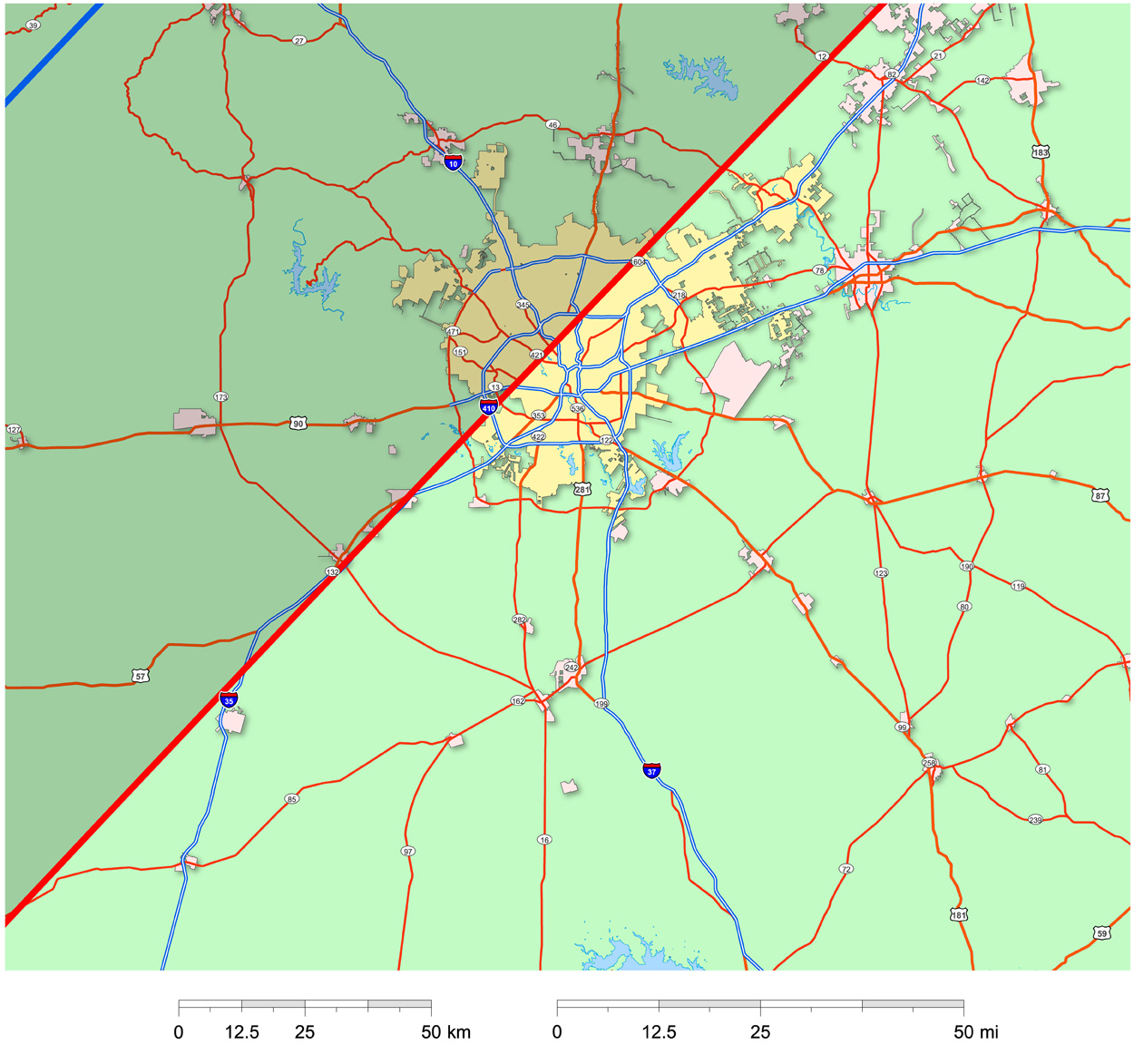 Solar Eclipse 2024 San Antonio Texas Map Karly Martica