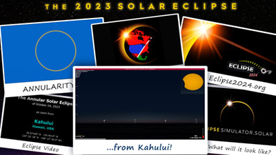 Eclipse simulation video for Kahului