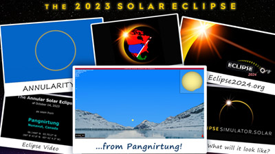 Eclipse simulation video for Pangnirtung