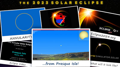 Eclipse simulation video for Presque Isle