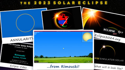 Eclipse simulation video for Rimouski