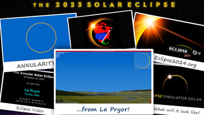 Eclipse simulation video for La Pryor