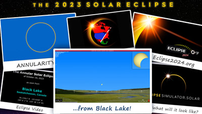 Eclipse simulation video for Black Lake