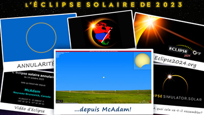 Vidéos de simulation de l'éclipse pour McAdam
