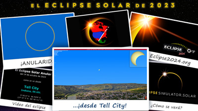 Video de simulación del eclipse para Tell City