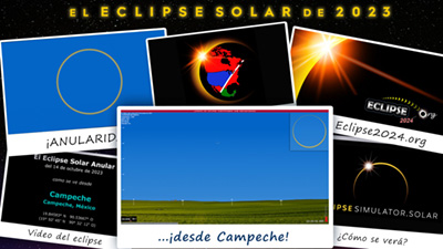 Video de simulación del eclipse para Campeche