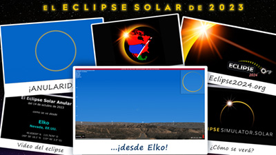 Video de simulación del eclipse para Elko