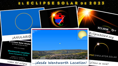 Video de simulación del eclipse para Wentworth Location