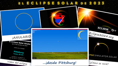 Video de simulación del eclipse para Pittsburg