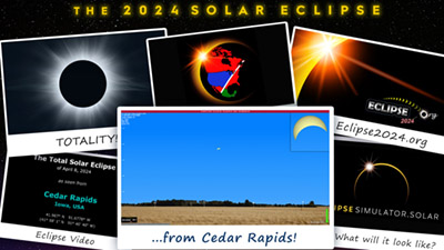 Eclipse simulation video for Cedar Rapids