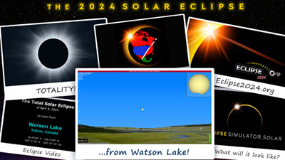 Eclipse simulation video for Watson Lake