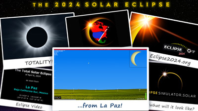 Eclipse simulation video for La Paz