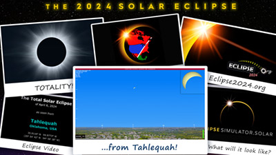 Eclipse simulation video for Tahlequah