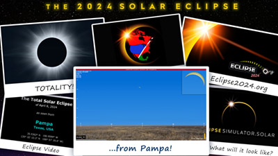 Eclipse simulation video for Pampa