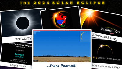 Eclipse simulation video for Pearsall