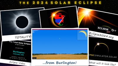 Eclipse simulation video for Burlington