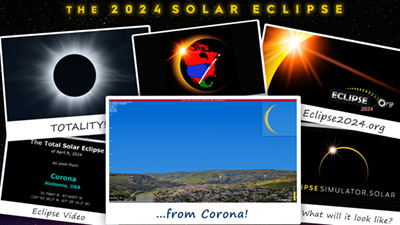 Eclipse simulation video for Corona
