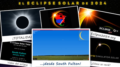 Video de simulación del eclipse para South Fulton