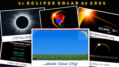Video de simulación del eclipse para Sioux City