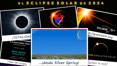 Video de simulación del eclipse para Silver Spring