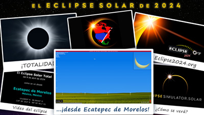 Video de simulación del eclipse para Ecatepec de Morelos