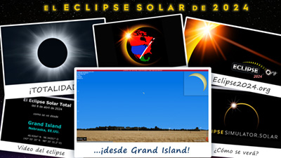 Video de simulación del eclipse para Grand Island