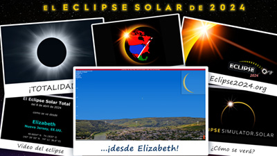 Video de simulación del eclipse para Elizabeth