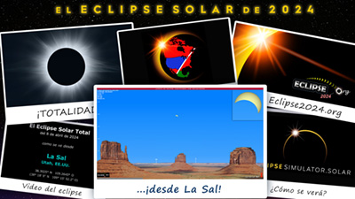 Video de simulación del eclipse para La Sal