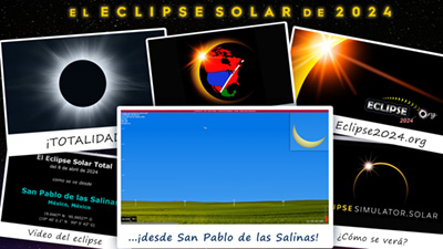 Video de simulación del eclipse para San Pablo de las Salinas