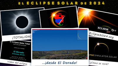 Video de simulación del eclipse para El Dorado