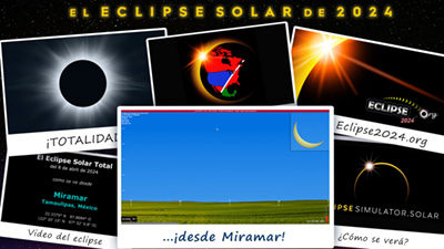 Video de simulación del eclipse para Miramar